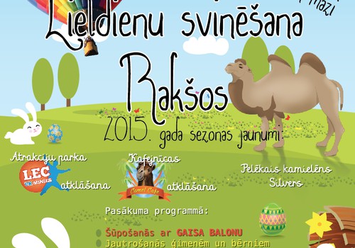 Uz tikšanos ŠODIEN Lieldienās Rakšos!