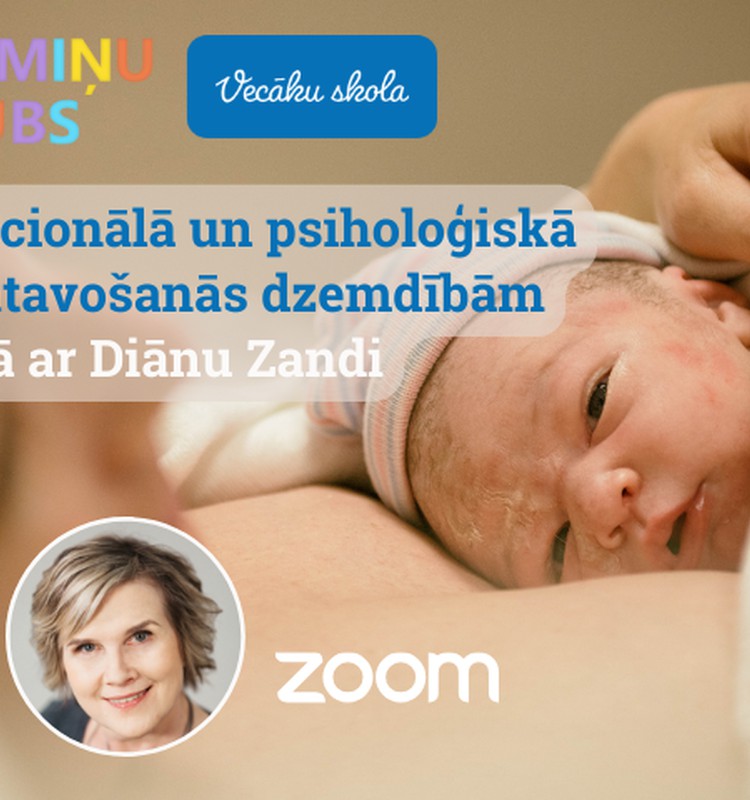 Tiešsaistes lekcija kopā ar Diānu Zandi: Emocionālā un psiholoģiskā sagatavošanās dzemdībām