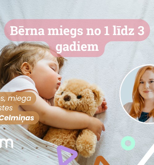 Jauna tiešsaistes lekcija Māmiņu Klubā: Kas jāzina par 1-3 gadus vecu bērnu miegu?