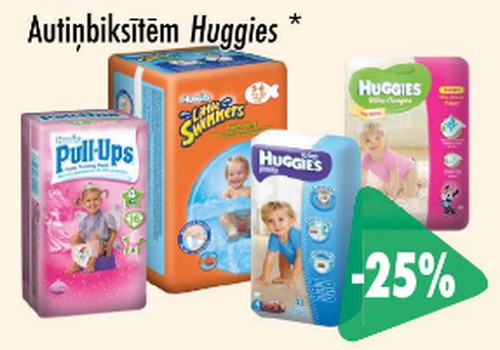 AKCIJA Prisma veikalos tiem, kas ar prieku ik dienas velk Huggies®!