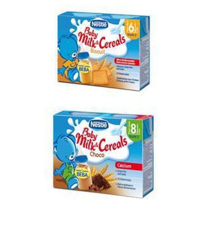 Nestle dzeramās piena biezputras iegūst..
