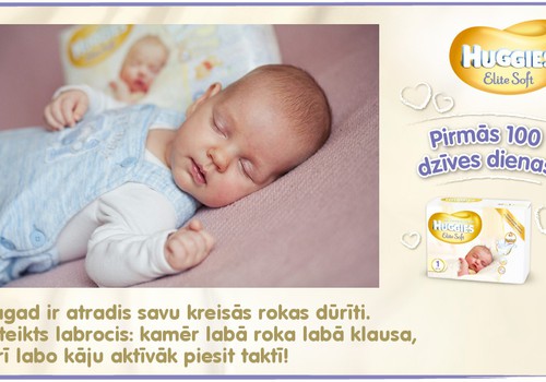 Bēbītis aug kopā ar Huggies®  Elite Soft: 49.dzīves diena