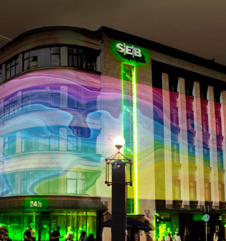 Staro Rīga laikā SEB banka piedāvās rīdziniekiem veidot gaismas stāstus 1302 m2 platībā 