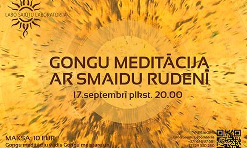 Gongu meditācija- ar smaidu rudenī