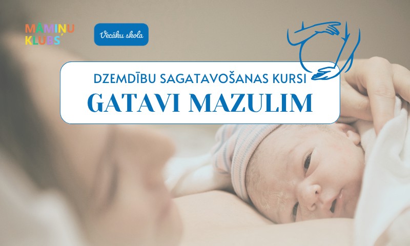 Dzemdību sagatavošanas kursi GATAVI MAZULIM 7 lekciju cikls no 23. septembra tiešsaistē