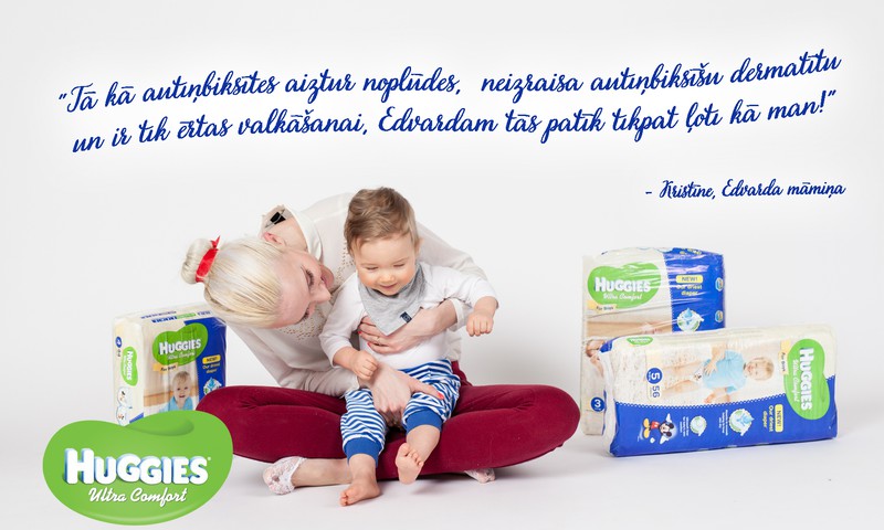 Jaunās Huggies® Ultra Comfort ir īpaši radītas kā zēnu un meiteņu autiņbiksītes!