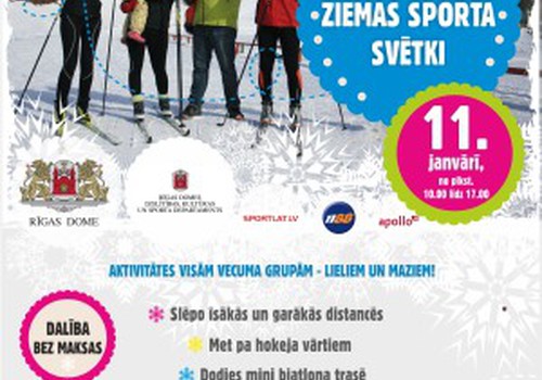 Piedalieties „Ģimenes ziemas sporta svētkos” 11.janvārī!