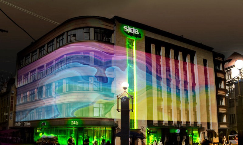 Staro Rīga laikā SEB banka piedāvās rīdziniekiem veidot gaismas stāstus 1302 m2 platībā 