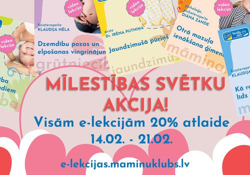 Mīlestības svētku akcija: E-lekcijas par 12 EUR!