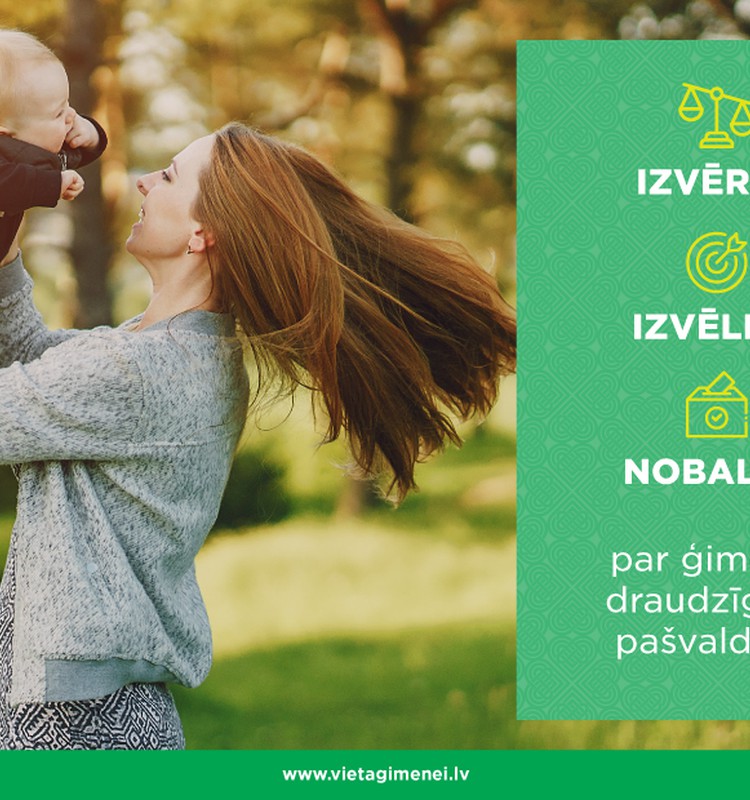 Iedzīvotājus aicina novērtēt pašvaldību atbalstu ģimenēm, piedaloties konkursa “Ģimenei draudzīgākā pašvaldība” balsojumā