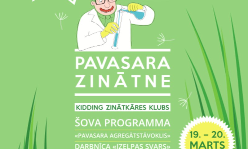 Brīvdienās KIDDING Zinātkāres klubs aicina ģimenes ar bērniem uz pavasara zinātnes eksperimentiem 