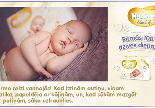 Bēbītis aug kopā ar Huggies®  Elite Soft: 37.dzīves diena