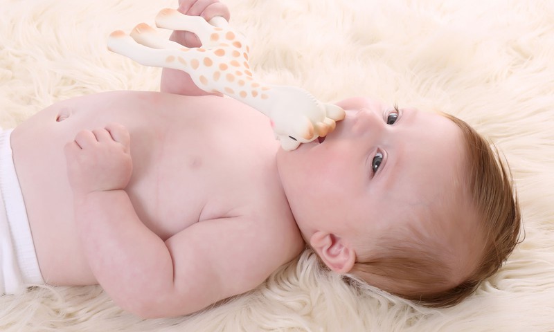 Pirmā mazuļa rotaļlieta – Žirafe Sofija