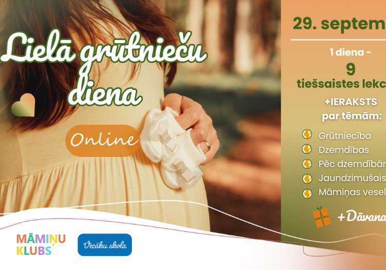 29. septembris - lielā Grūtnieču diena ar 9 noderīgām lekcijām un dāvanām