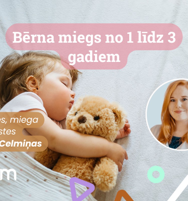 Jauna tiešsaistes lekcija Māmiņu Klubā: Kas jāzina par 1-3 gadus vecu bērnu miegu?