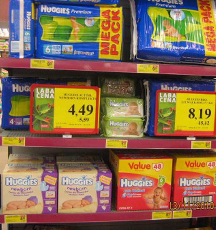 Veikalos RIMI akcija Huggies!
