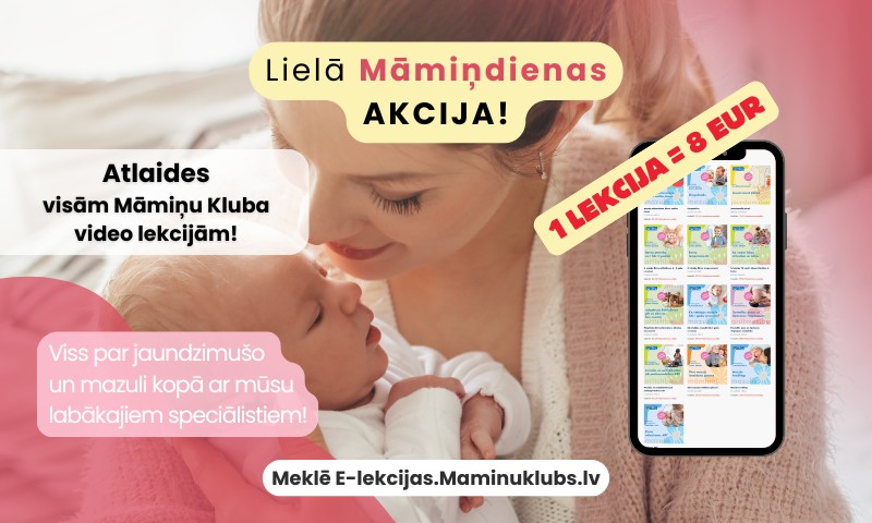 Māmiņu Kluba E-lekcijas vecākiem: zināšanas, kas pieejamas tieši tad, kad tās vajadzīgas!