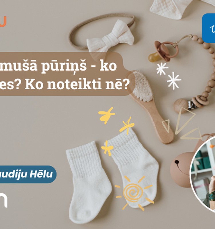 Klaudijas Hēlas online lekcija: Kam jābūt jaundzimušā pūriņā?