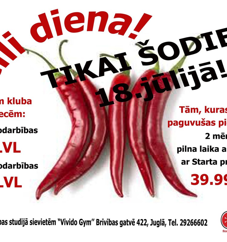 Nepalaid garām lielisku iespēju uzlabot savu veselību un dzīves kvalitāti par lieliskām cenām! 