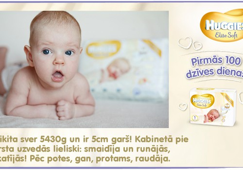 Bēbītis aug kopā ar Huggies®  Elite Soft: 65.dzīves diena