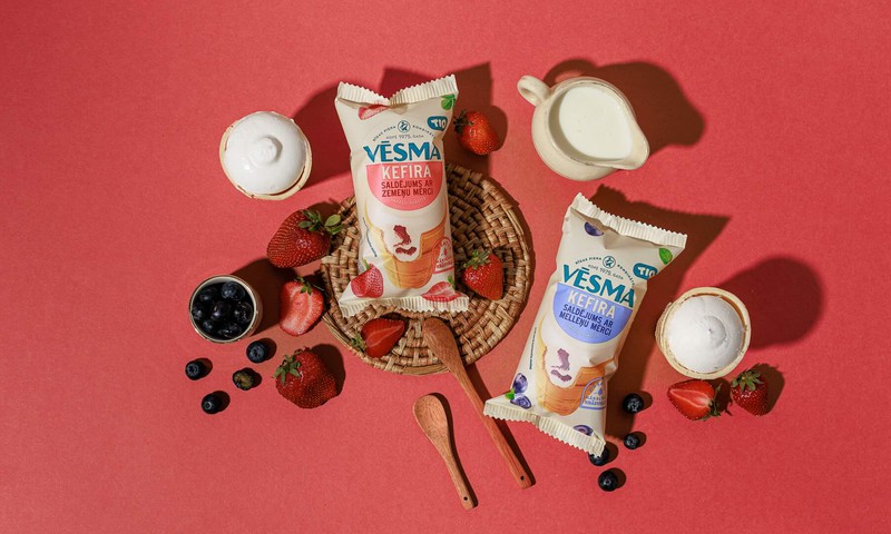 Retro zīmolam “Vēsma” – 50 gadi un 2 jauni kefīra saldējumi