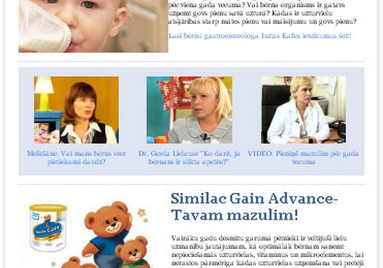 Saņem šodien Mazuļa ēdināšanas E-žurnālu savā epastā!