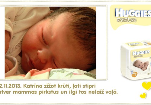 Katrīna aug kopā ar Huggies® Newborn: 5.dzīves diena