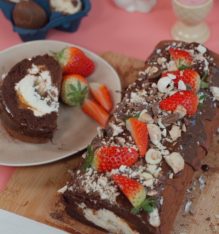 Rocky-road Lieldienu rulete un pēcsvētku olu salāti