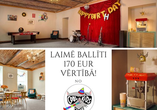 KONKURSS: Laimē ballīti 170 EUR vērtībā no Cool Kids Club!