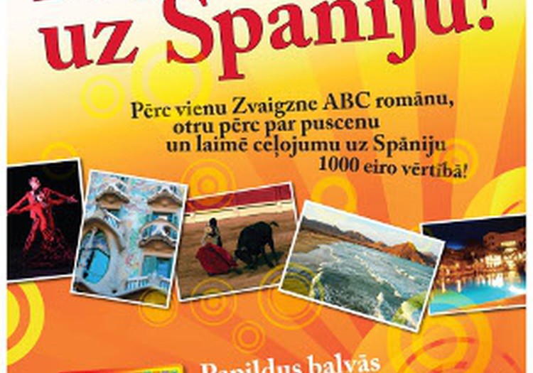Jauna loterija “Zvaigznes romāni ved uz Spāniju”