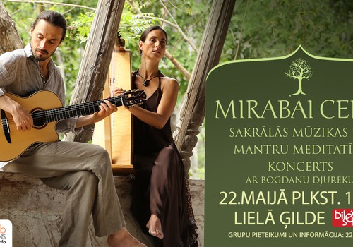Lielajā ģildē uzstāsies sakrālās mūzikas duets Mirabai Ceiba
