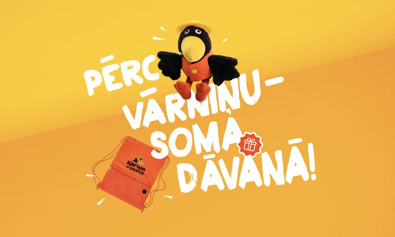 Kārumsveikals.lv dāvana skolēniem: “Kārums” vārniņa un soma par samazinātu cenu