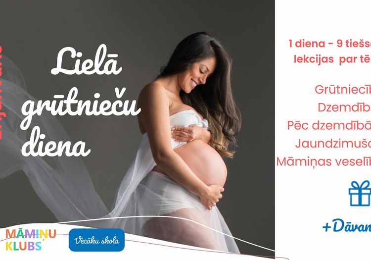 Lielā Grūtnieču diena 27. janvārī. Iepazīsties ar lekciju PROGRAMMU!