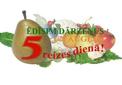 Noslēdzas Latvijas Ārstu biedrības un sadarbības partneru sekmīgi īstenotā kampaņa ''Ēdīsim dārzeņus un augļus 5 reizes dienā!''
