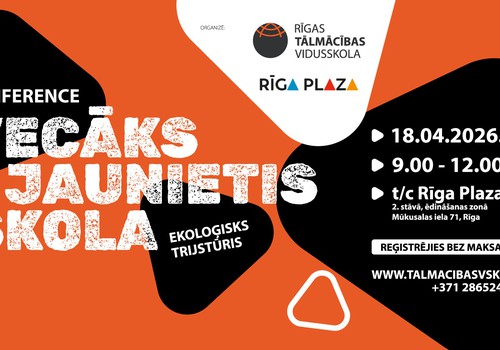 Izglītības konference vecākiem! Vecāks – jaunietis – skola. Ekoloģisks trijstūris