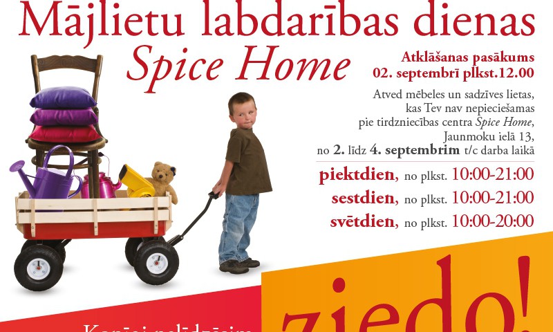 Pirmo reizi – vērienīga mājlietu ziedošanas akcija