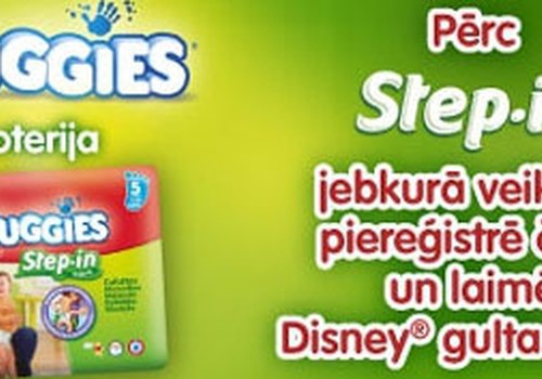 Kuras autiņbiksītes piedalās Huggies® Step In loterijā?