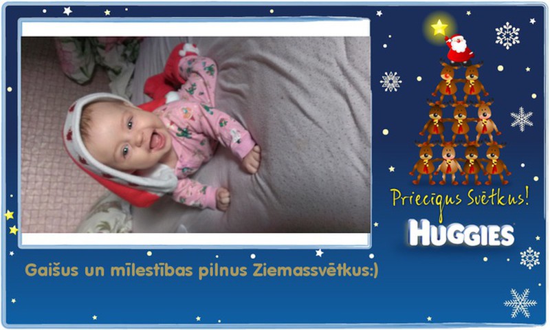 FOTO: Huggies® apsveic Ziemassvētkos! Izveido savu apsveikumu arī tu!