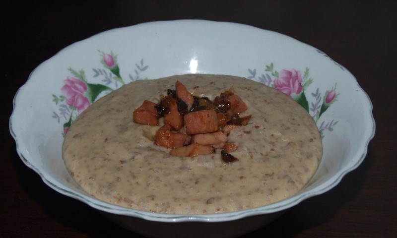 Pelēko zirņu krēmzupa