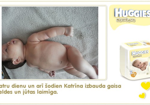 Katrīna aug kopā ar Huggies® Newborn: 38.dzīves diena