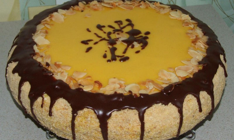 Torte "Apelsīns smiltīs"