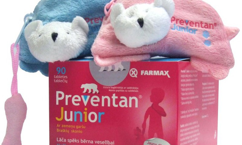 Pastāsti,kā stiprini bērna imunitāti un laimē Preventan Junior + rotaļlietu-maciņu!