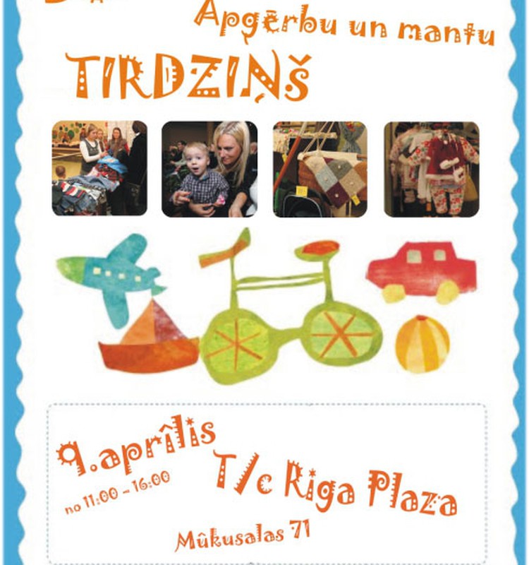 Tiekamies 9.aprīlī Bērnu apģērbu un mantu tirdziņā!