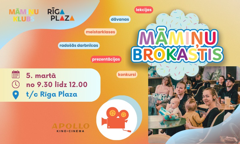 Tiekamies Māmiņu brokastīs JAU RĪT! Reģistrējies jau tagad!