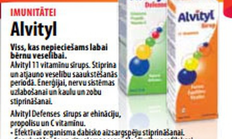 Novembrī Euroaptiekā 10% atlaide Alvityl vitamīniem
