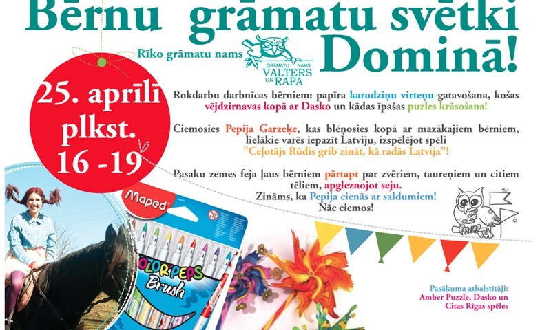 Domina Shopping notiks bērnu grāmatu svētki