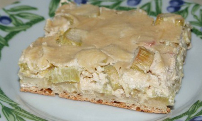 Rabarberu plātsmaize ar biezpienu!