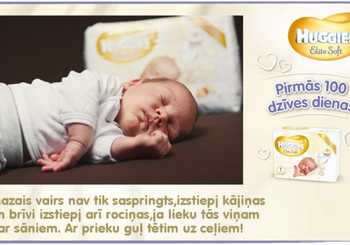 Bēbītis aug kopā ar Huggies® Elite Soft: 14.dzīves diena