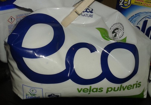 ECO Seal veļas pulveris un mīkstinātājs.