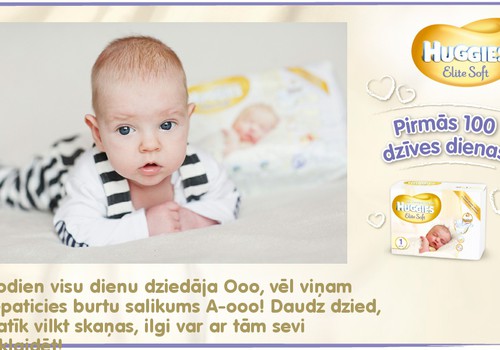 Bēbītis aug kopā ar Huggies®  Elite Soft: 79.dzīves diena